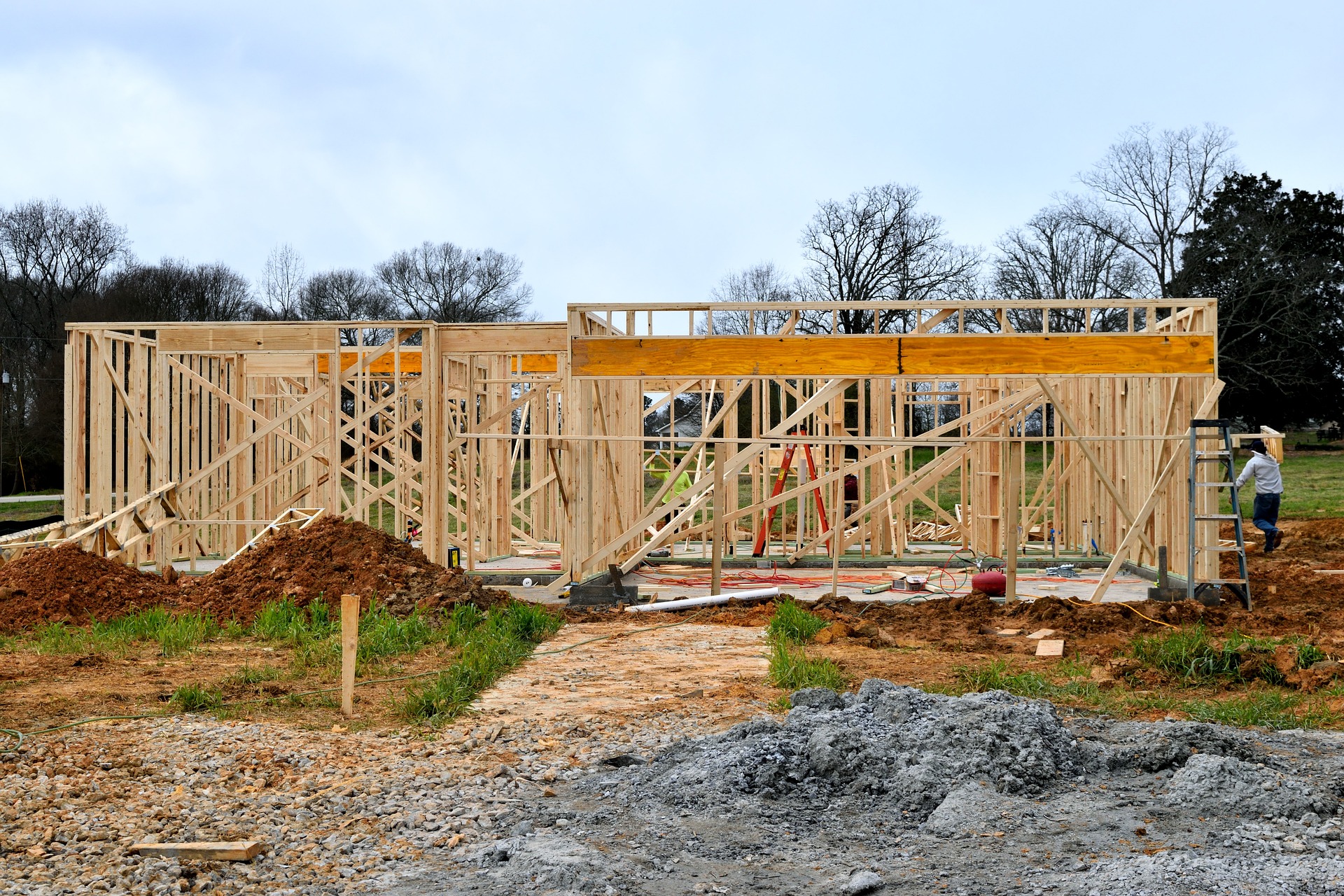 construction d'une maison en bois